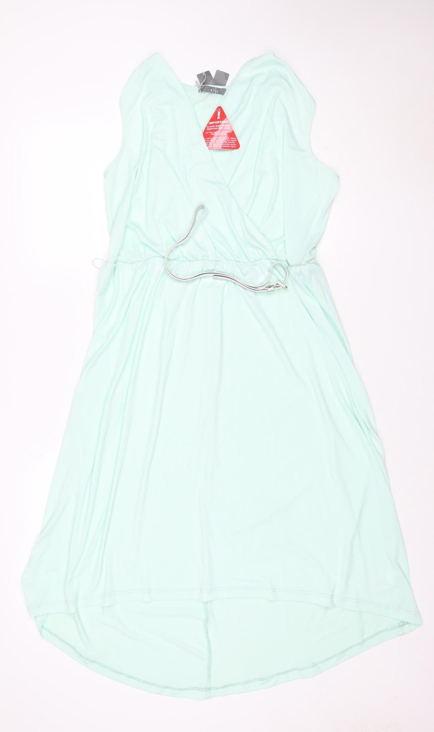 South Women Green UK 14 Sleeveless Empire Waist Maxi Dress