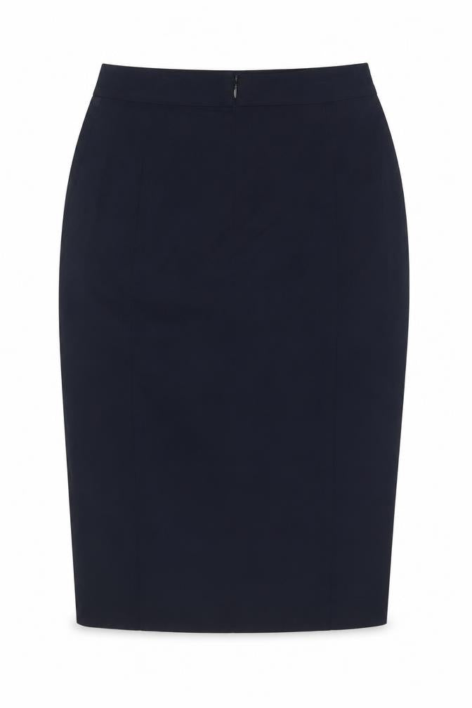 Marks & Spencer Women Navy UK 8 Pencil Knee Length Work Skirt