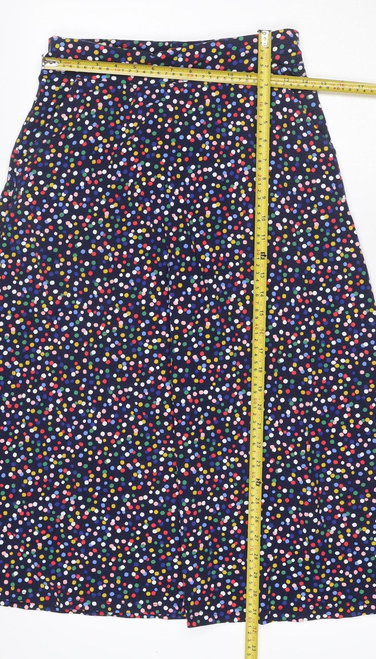 Jones Women’s Multicoloured UK 10 Flare Long Polka Dot Stretch Skirt