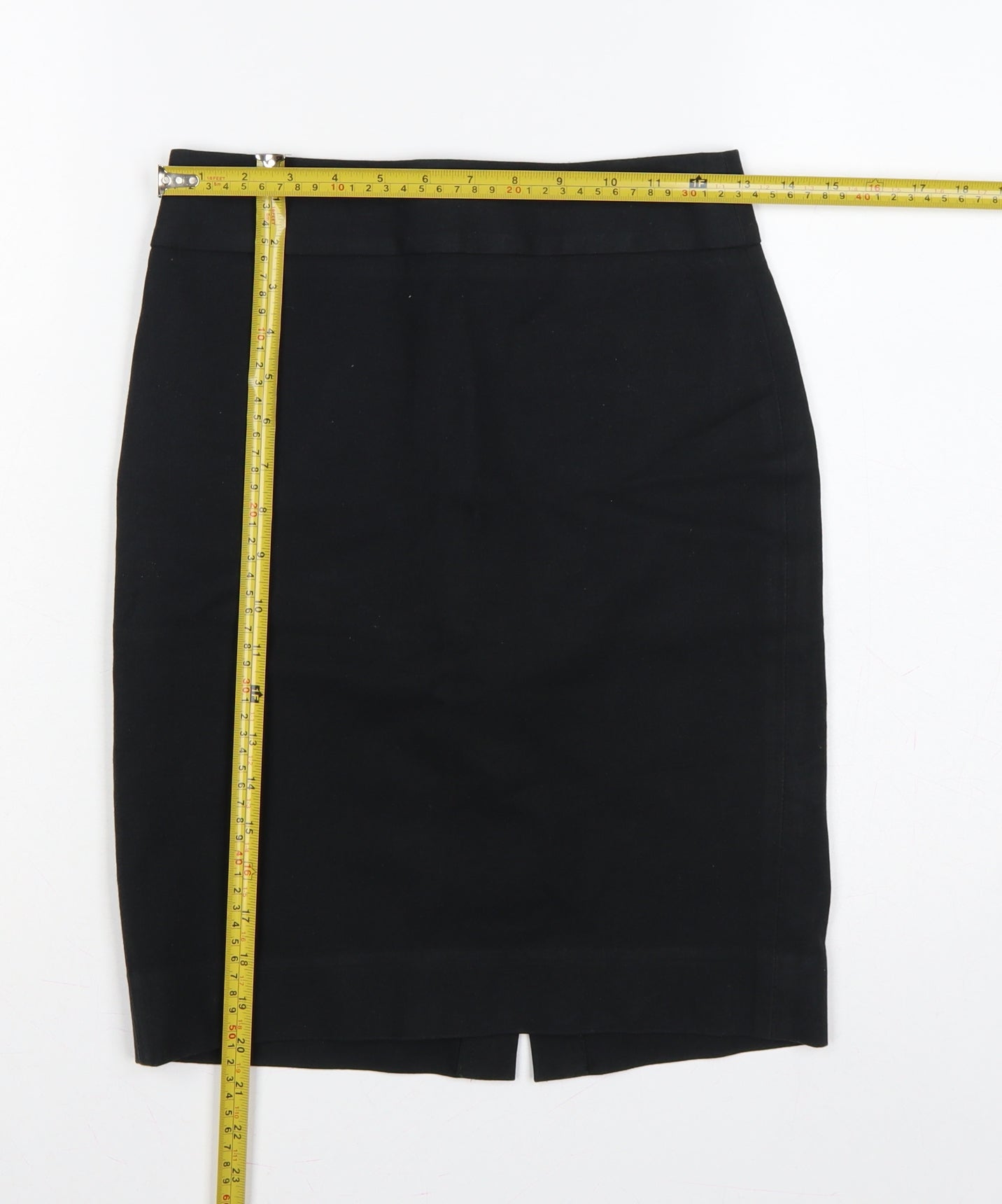 Banana Republic Women’s Black UK 4 High Rise Pencil Knee Skirt