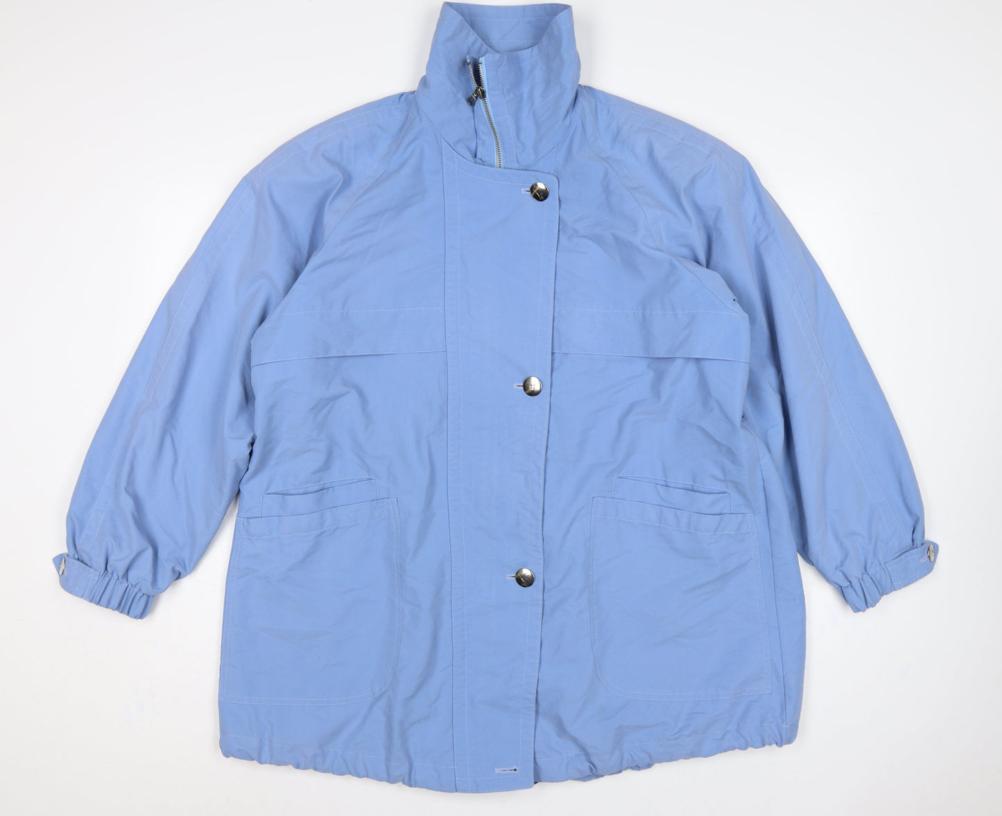 Marks & Spencer Women Blue UK 12 Mid Length Anorak Jacket