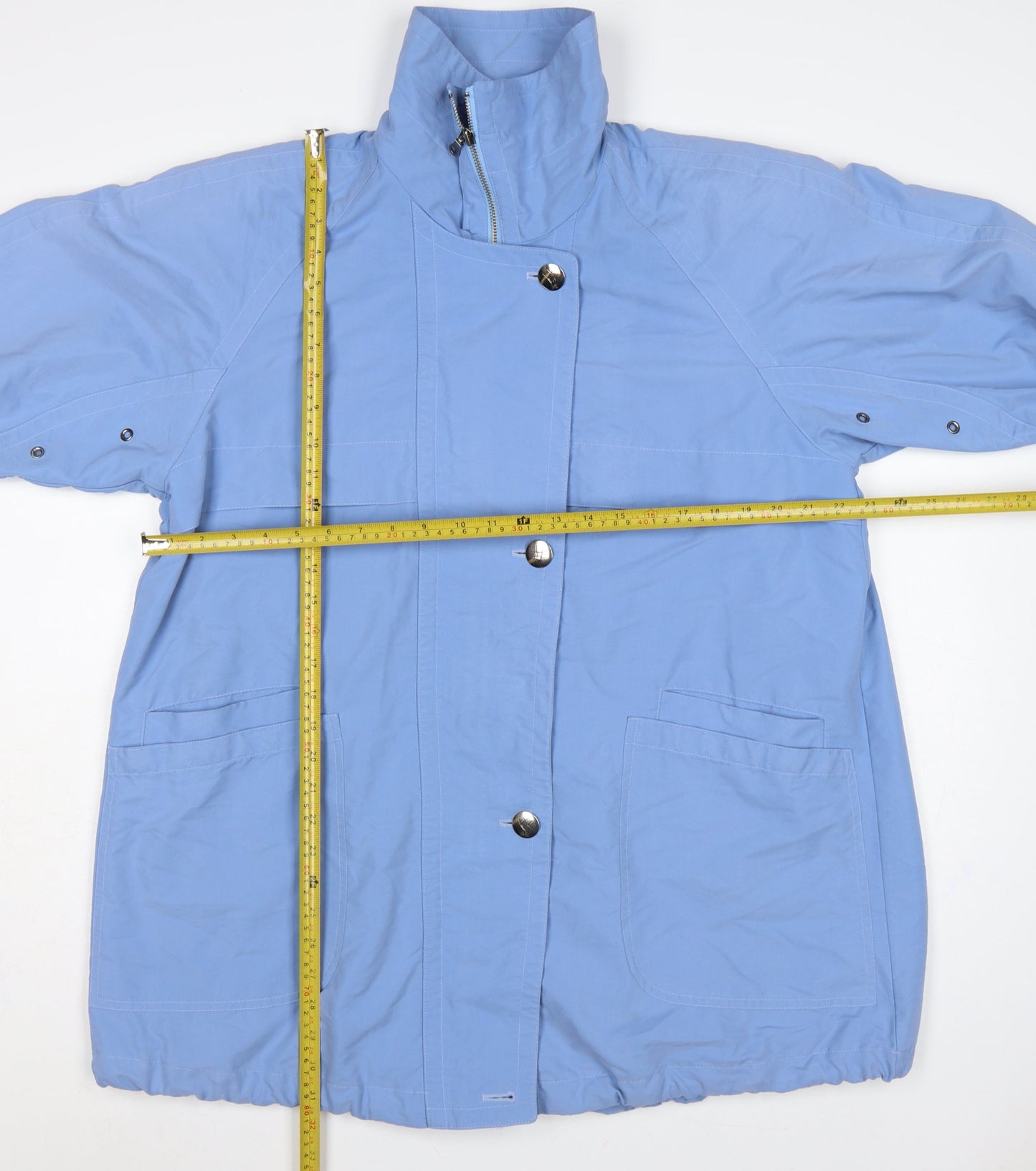Marks & Spencer Women Blue UK 12 Mid Length Anorak Jacket