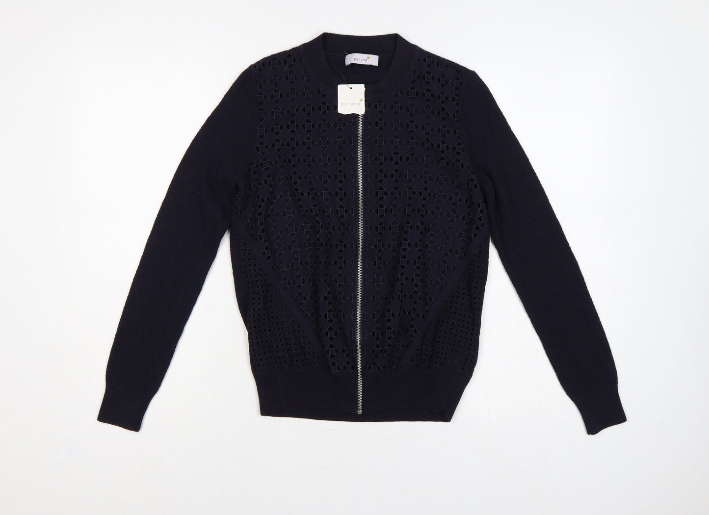 Marks and Spencer Per Una Women’s Navy UK 8 Full Zip Knit Cardigan