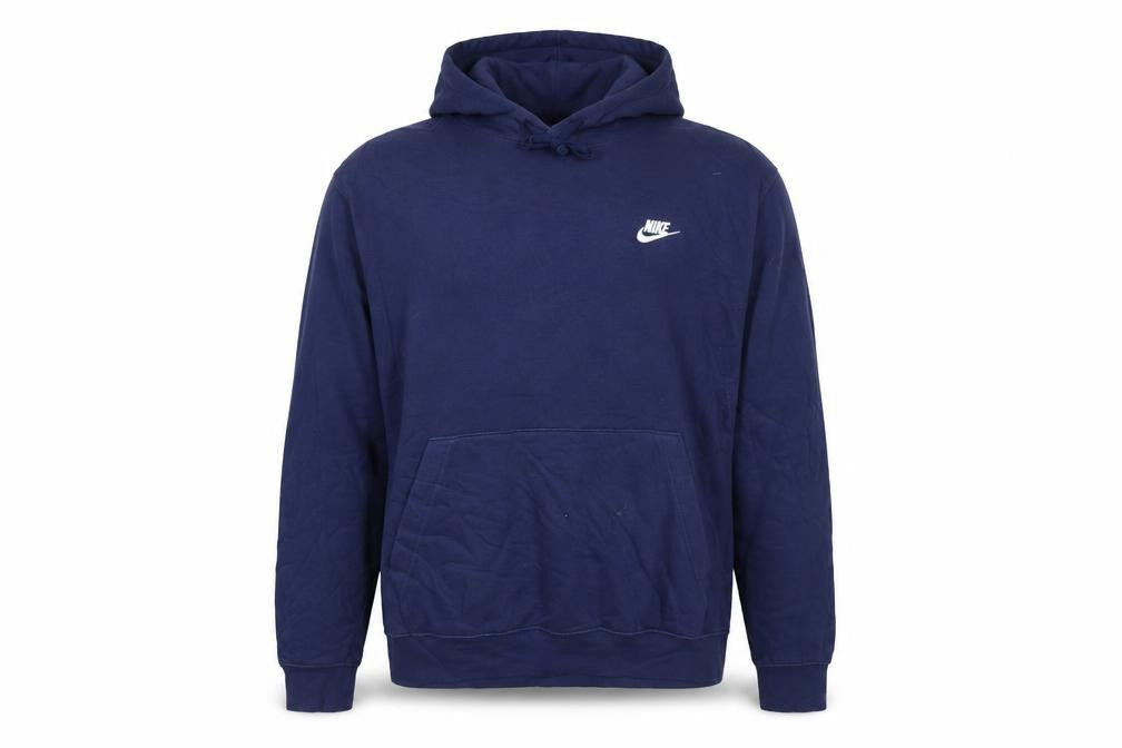 Nike Men’s Blue XL Pullover Hoodie Logo Sports Fleece Pockets