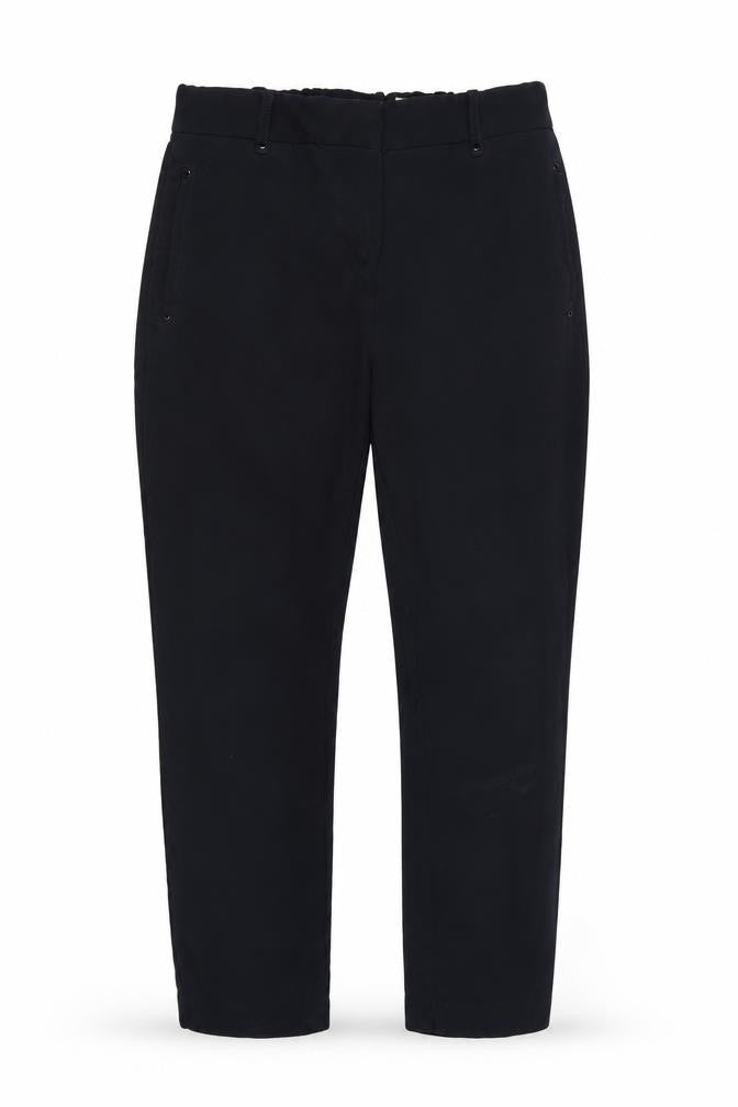 Next Women’s Navy Size 10 Tailored Straight Dress Trousers Elastic Waist