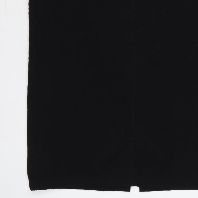 ES Design Women Black UK 14 Cargo Long Straight Pencil Skirt