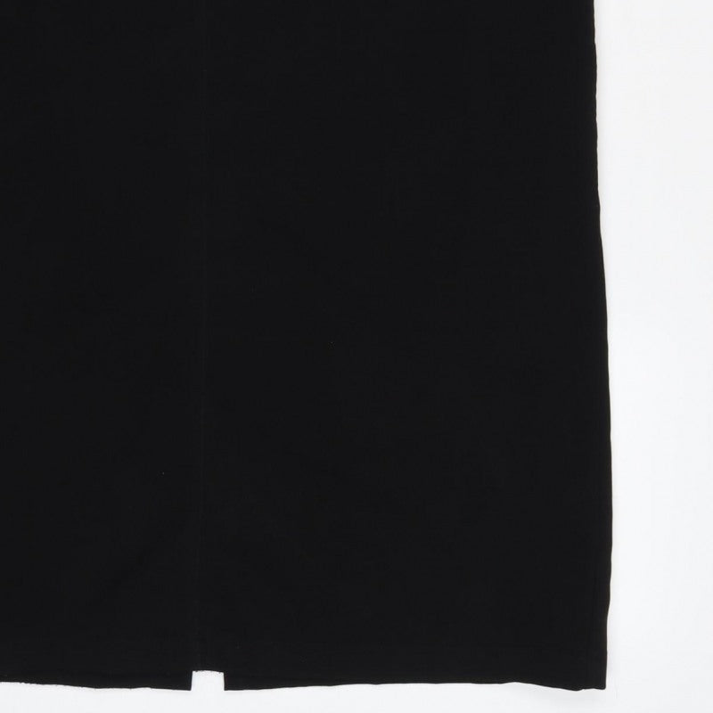 ES Design Women Black UK 14 Cargo Long Straight Pencil Skirt
