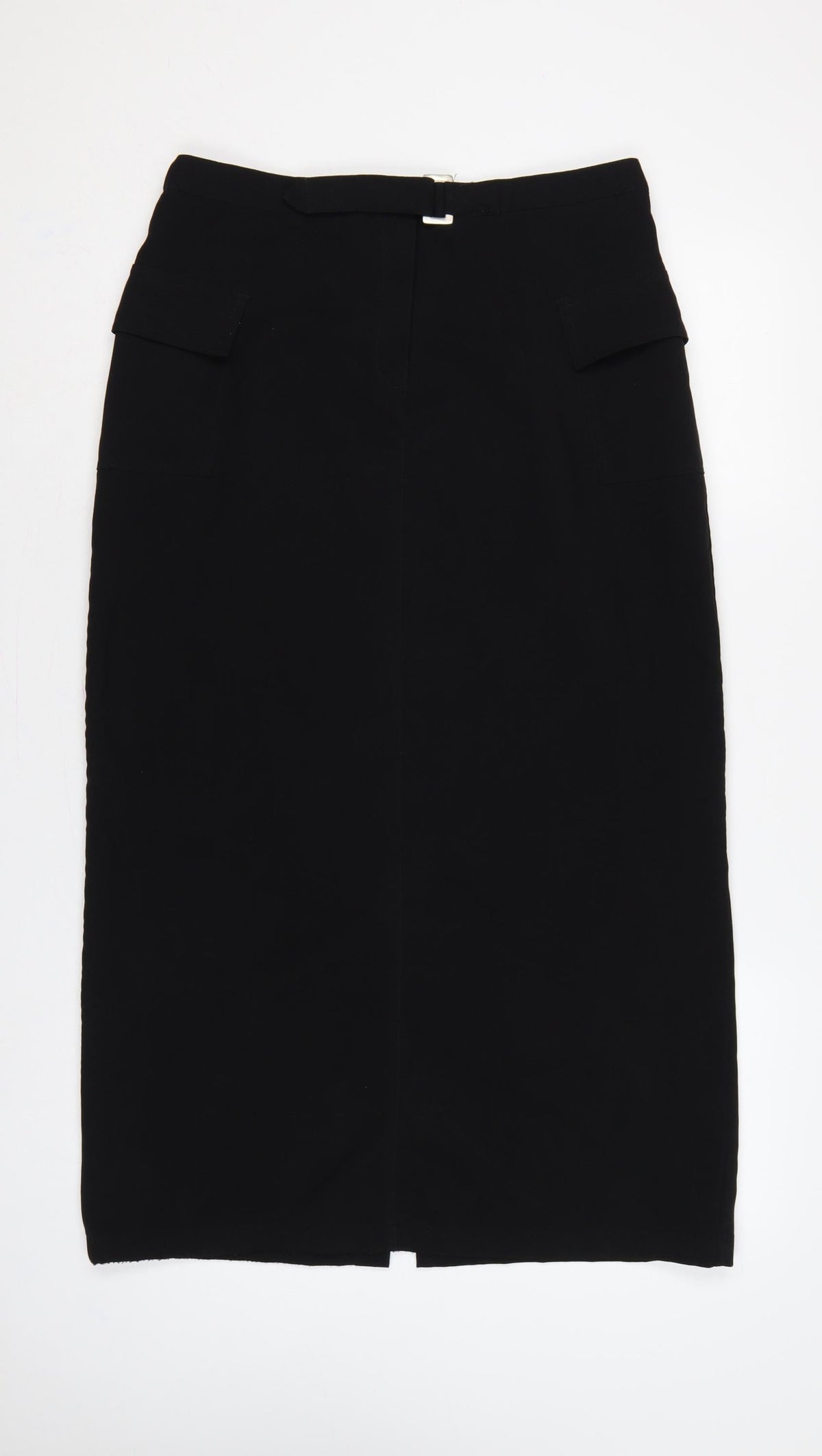 ES Design Women Black UK 14 Cargo Long Straight Pencil Skirt