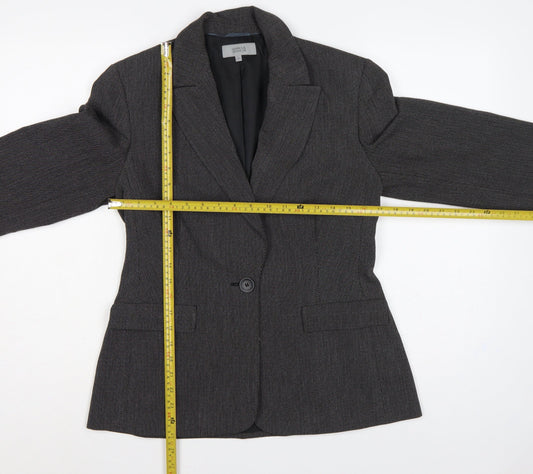 Marks and Spencer Women's Black Mix UK 12 Tailored Blazer