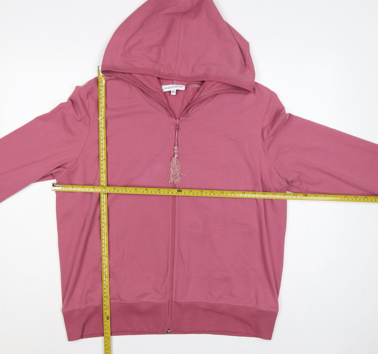 Gray & Osbourn Women’s Pink Size 20 Full Zip Hooded Sweatshirt