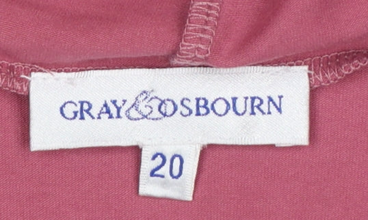 Gray & Osbourn Women’s Pink Size 20 Full Zip Hooded Sweatshirt