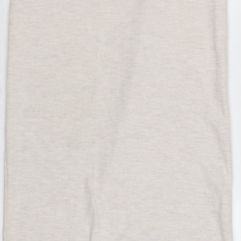 Zara Women Beige Size 8 Long Knit Straight Pencil Skirt