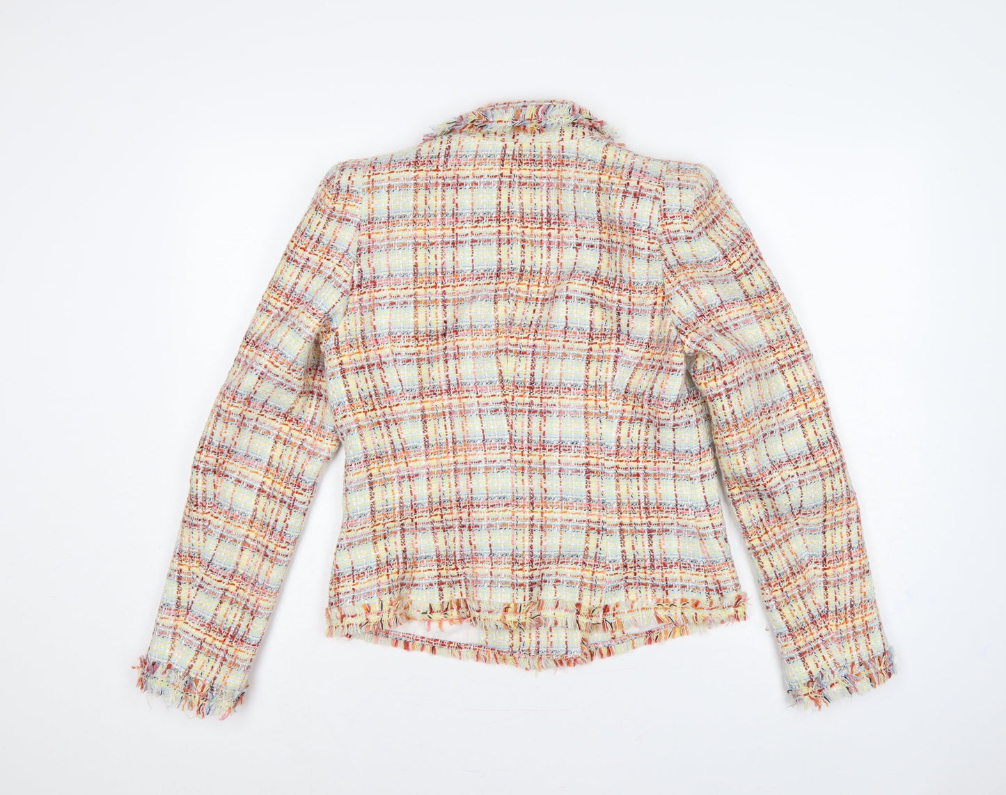 River Island Women Multicoloured UK 10 Bouclé Double-Breasted Blazer