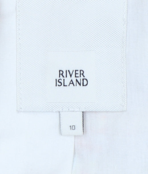 River Island Women Multicoloured UK 10 Bouclé Double-Breasted Blazer
