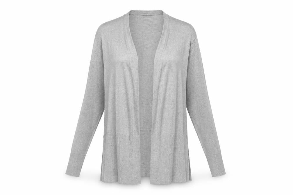 Marks & Spencer Women Grey S Open Knit Longline Cardigan