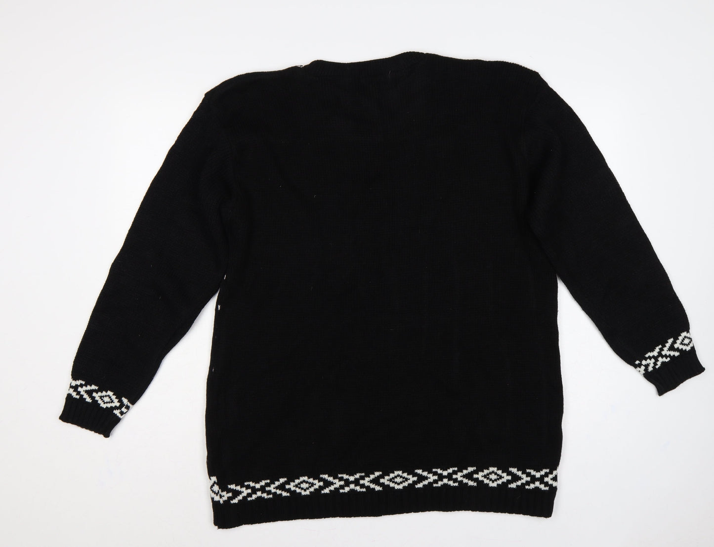 Whisper Women’s Black 2XL Merry Christmas Ya Filthy Animal Jumper