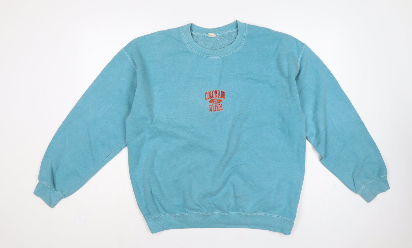 Colorado Women’s Blue M Pullover Sweatshirt 1995 Springs Embroidered