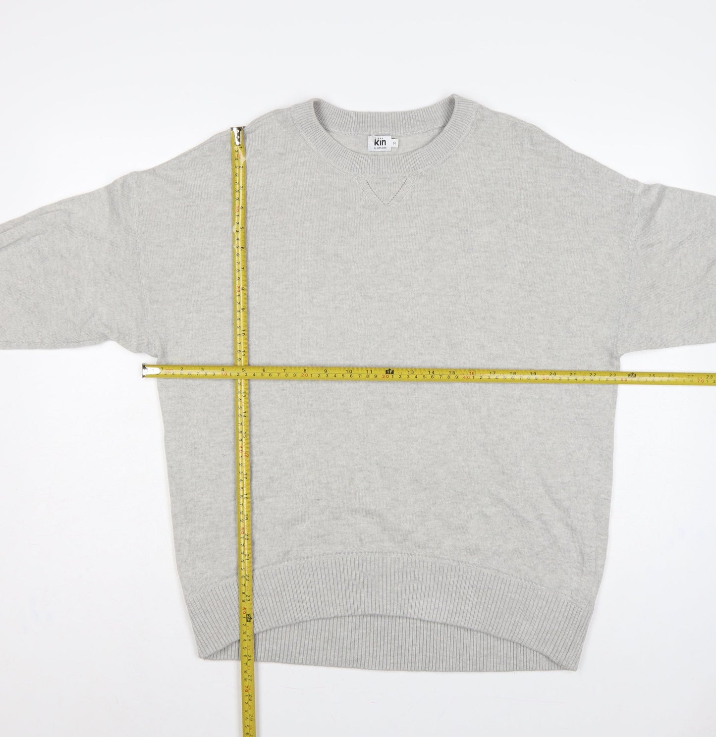 Kin by John Lewis Women Grey M Lambswool Alpaca Crew Neck Jumper