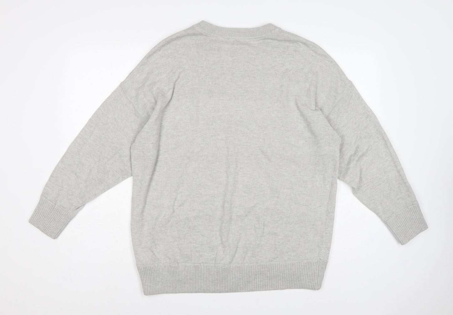 Kin by John Lewis Women Grey M Lambswool Alpaca Crew Neck Jumper
