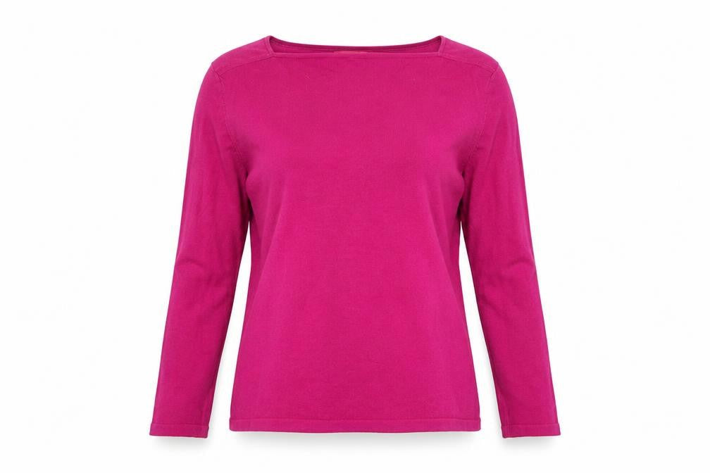 Next Women’s Pink Size 10 Cotton Boat Neck Long Sleeve Pullover Jumper