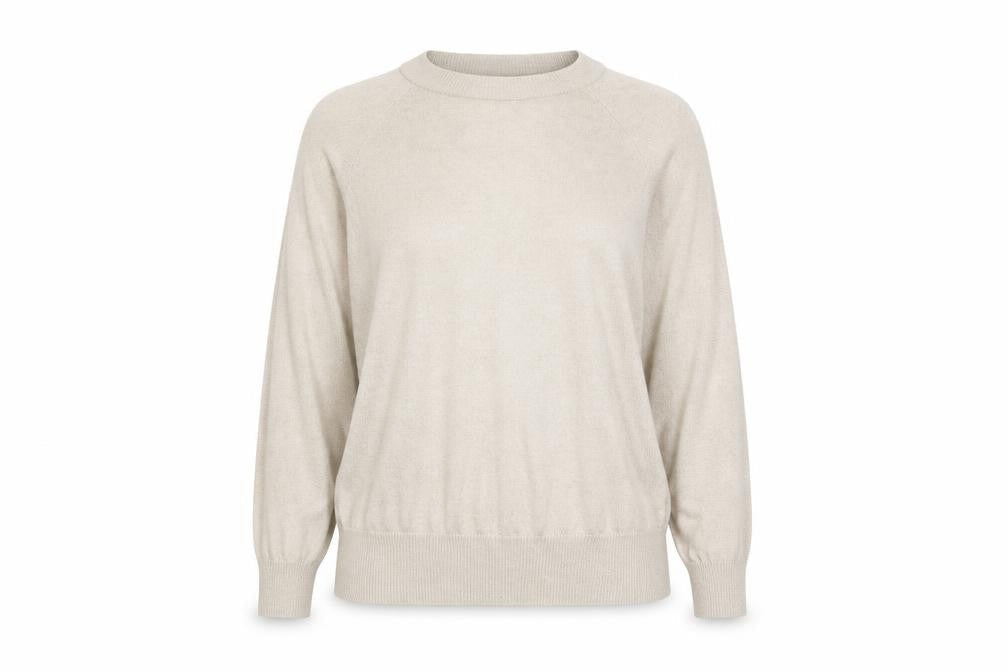 Next SP Women’s Beige Glitter Knit Crew Neck Raglan Jumper L UK 16