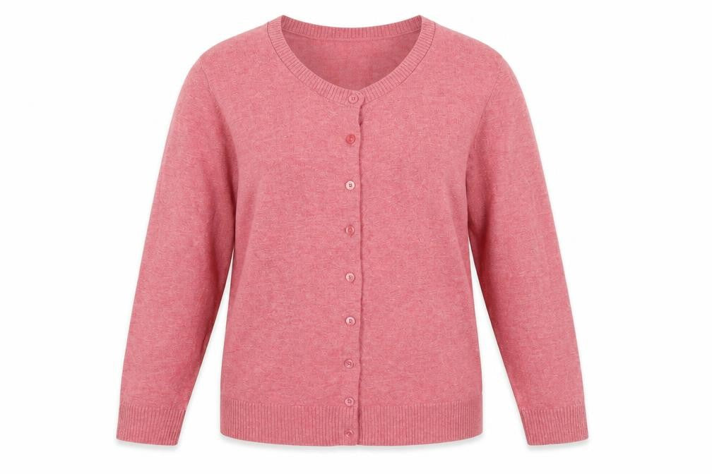 Gap Women’s Pink L Button Front Round Neck Knit Cardigan