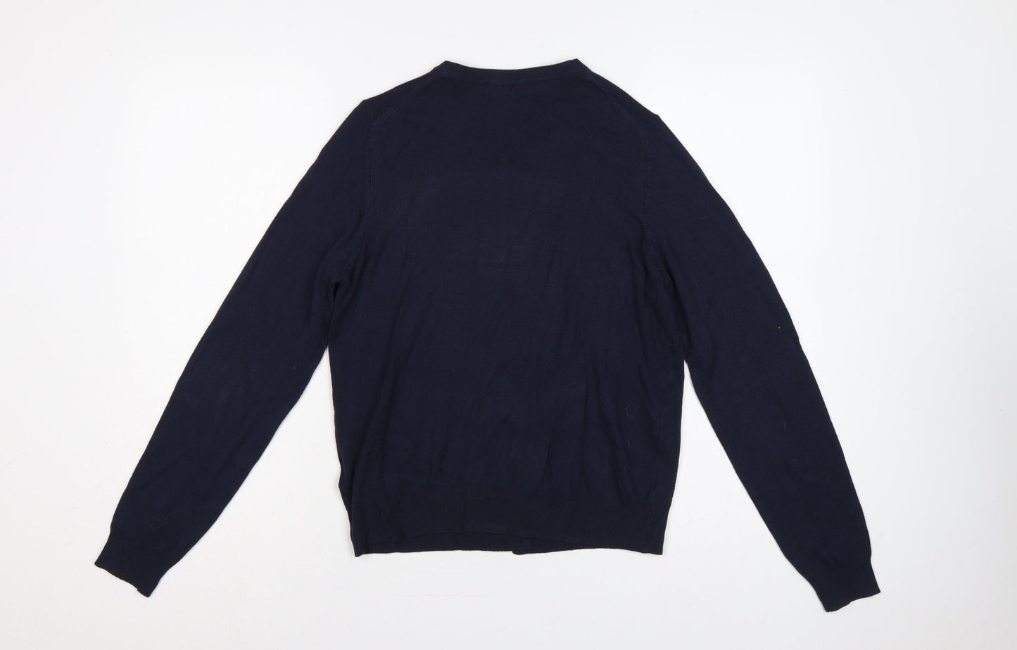 Marks & Spencer Women Blue Size 14 Button Knit Cardigan