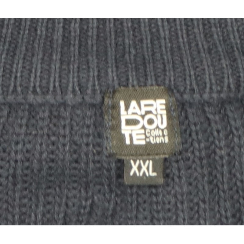 Additional view of La Redoute Men’s Blue 2XL Full Zip High Neck Knit Jumper Cardigan