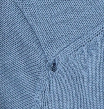 Marks and Spencer Mens Blue L Fine Cotton Crew Neck Pullover Jumper