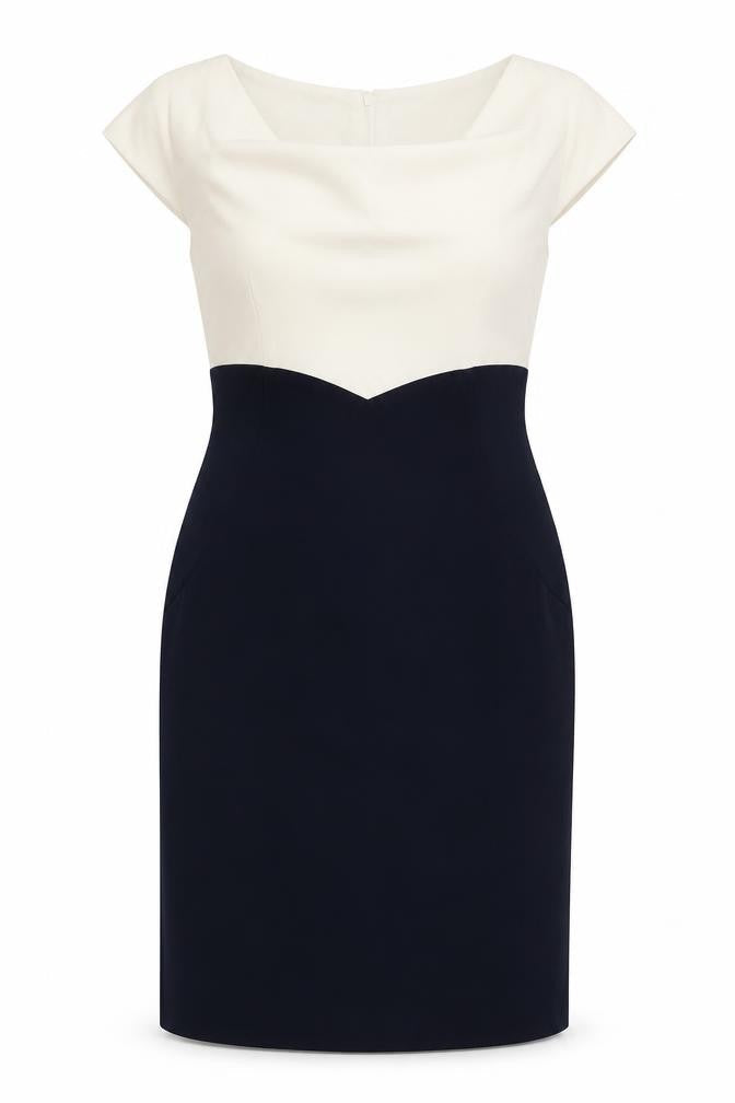 Hobbs Women Multicoloured UK 12 Colourblock Sheath Workwear Dress