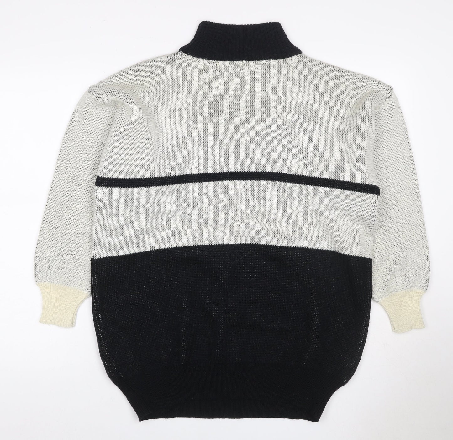 Charlotte Women’s Multicoloured M Roll Neck Geometric Knit Jumper