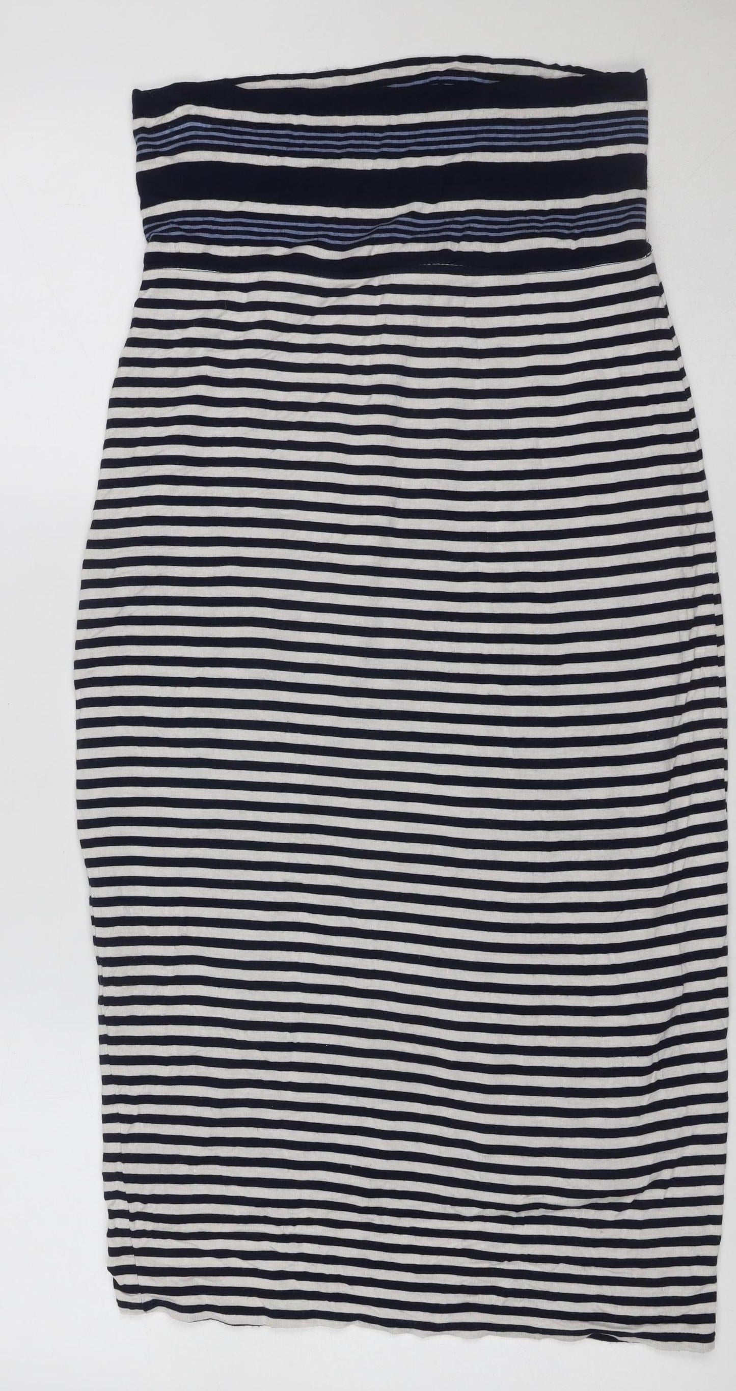 Max Studio Women’s Multicoloured Striped Bodycon Strapless Dress XS