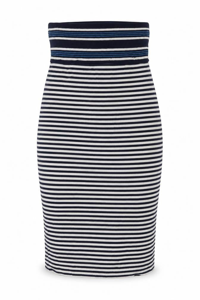 Max Studio Women’s Multicoloured Striped Bodycon Strapless Dress XS