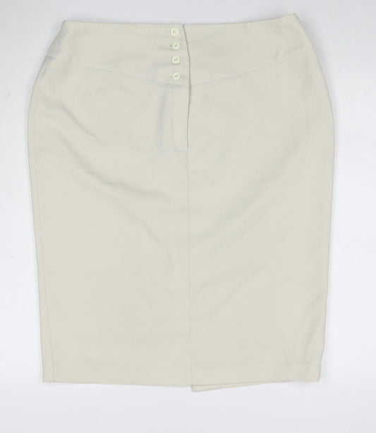 Vogue Women Ivory Size 16 Culotte Button Shorts