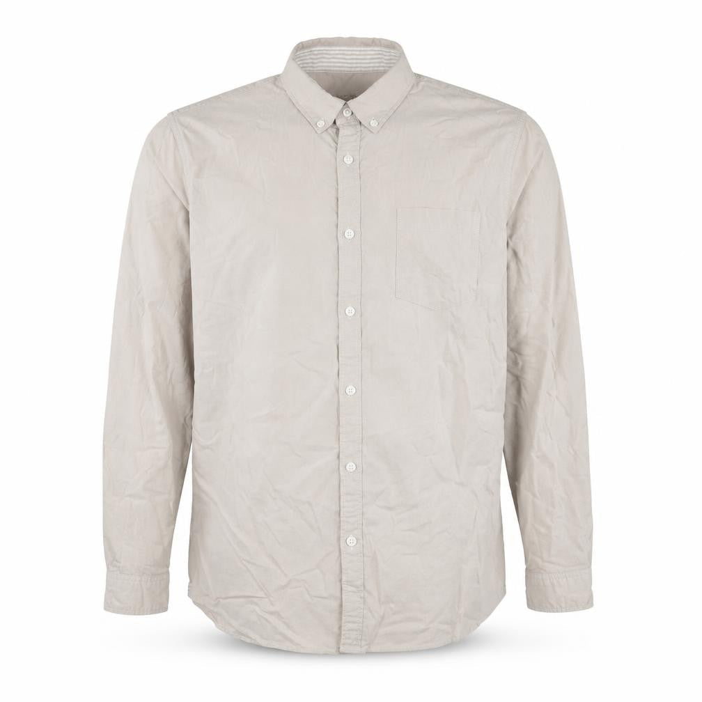 Dunnes Men Beige XL Slim Fit Cotton Button-Up Shirt