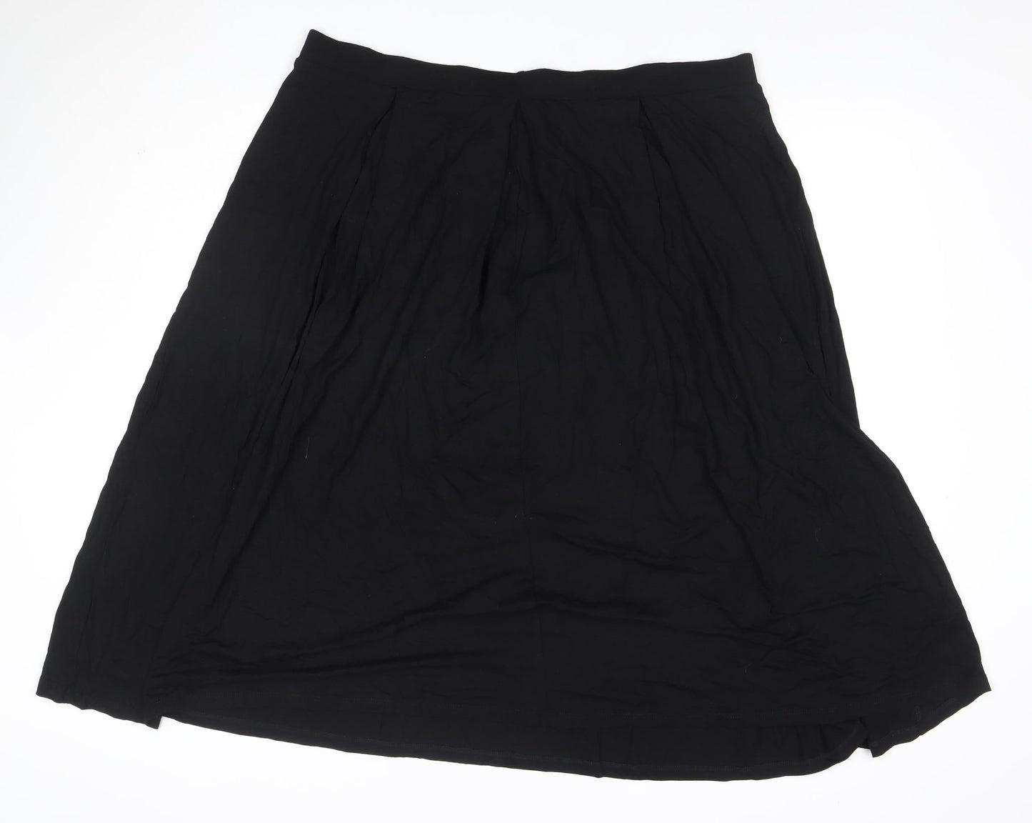 ASOS Women’s Black UK 22 Plus Midi A-Line Stretch Skirt