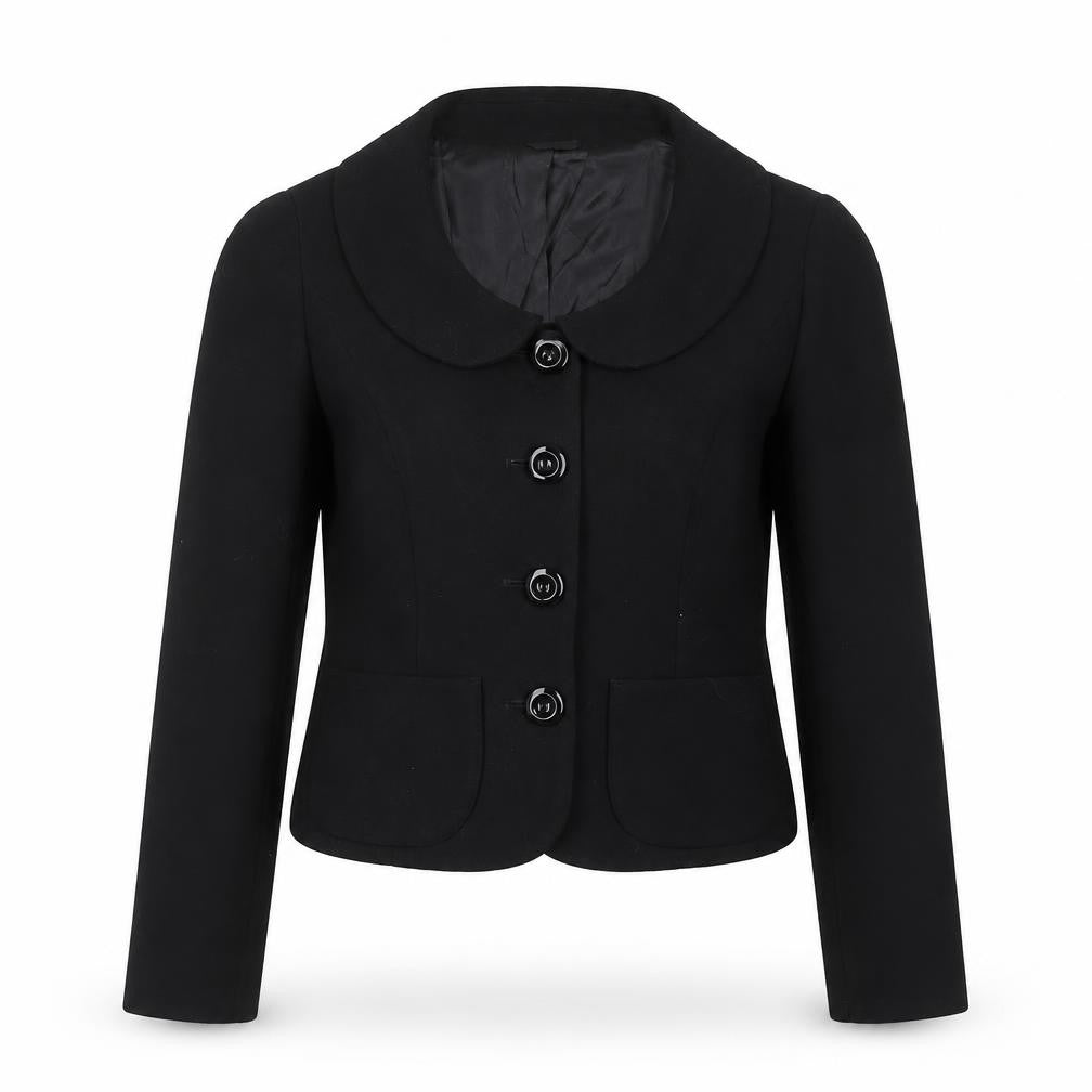 Hobbs Women’s Black UK 8 Virgin Wool Tailored Blazer Jacket