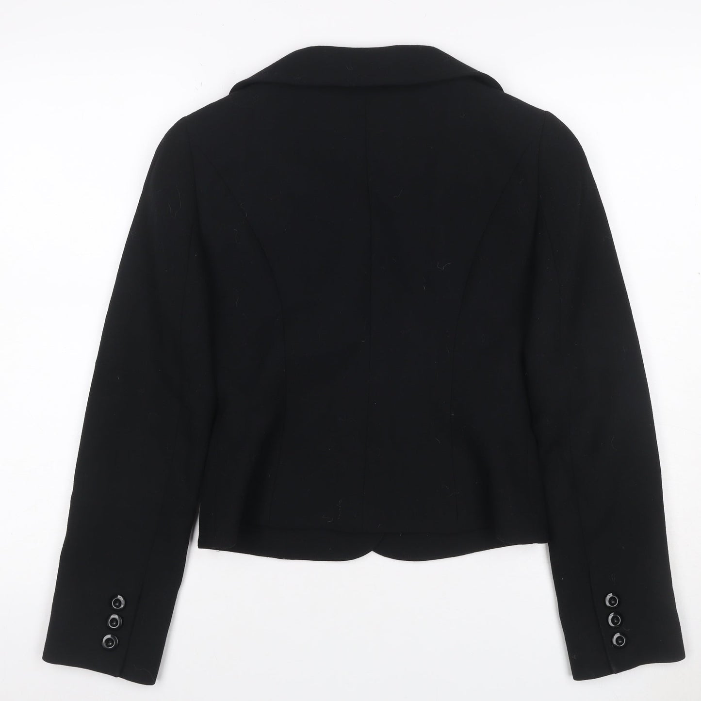 Hobbs Women’s Black UK 8 Virgin Wool Tailored Blazer Jacket