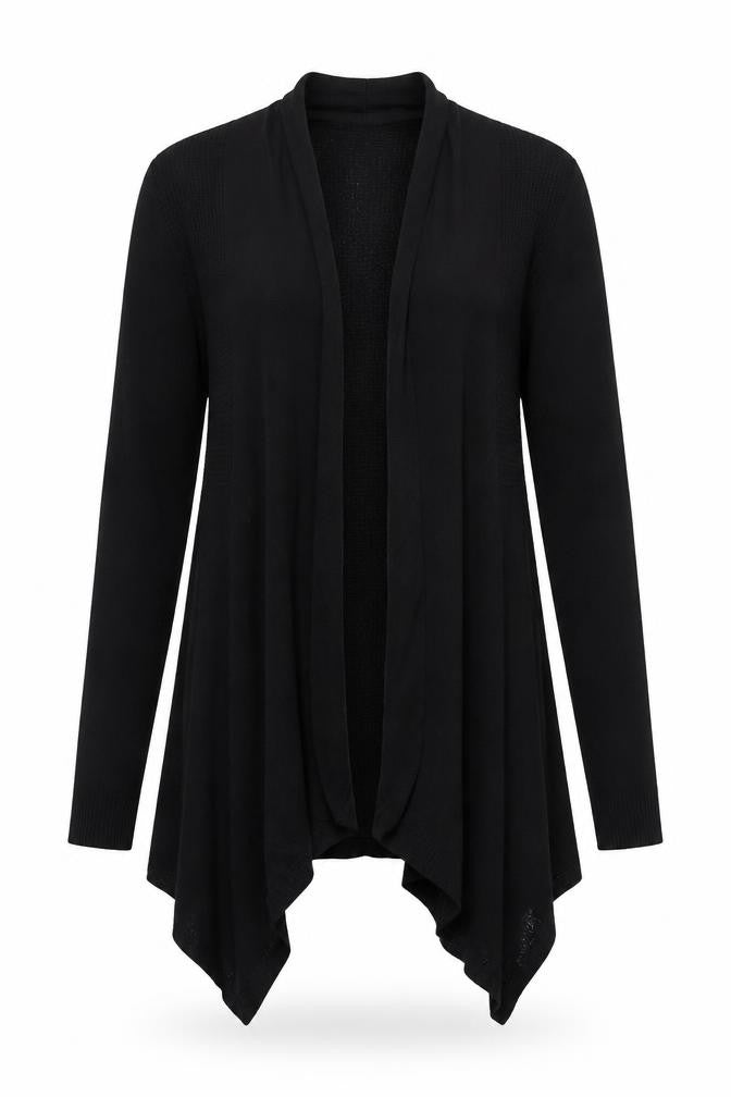 Knitwear New York Women’s Black Size 8 Open Drape Cardigan Knit