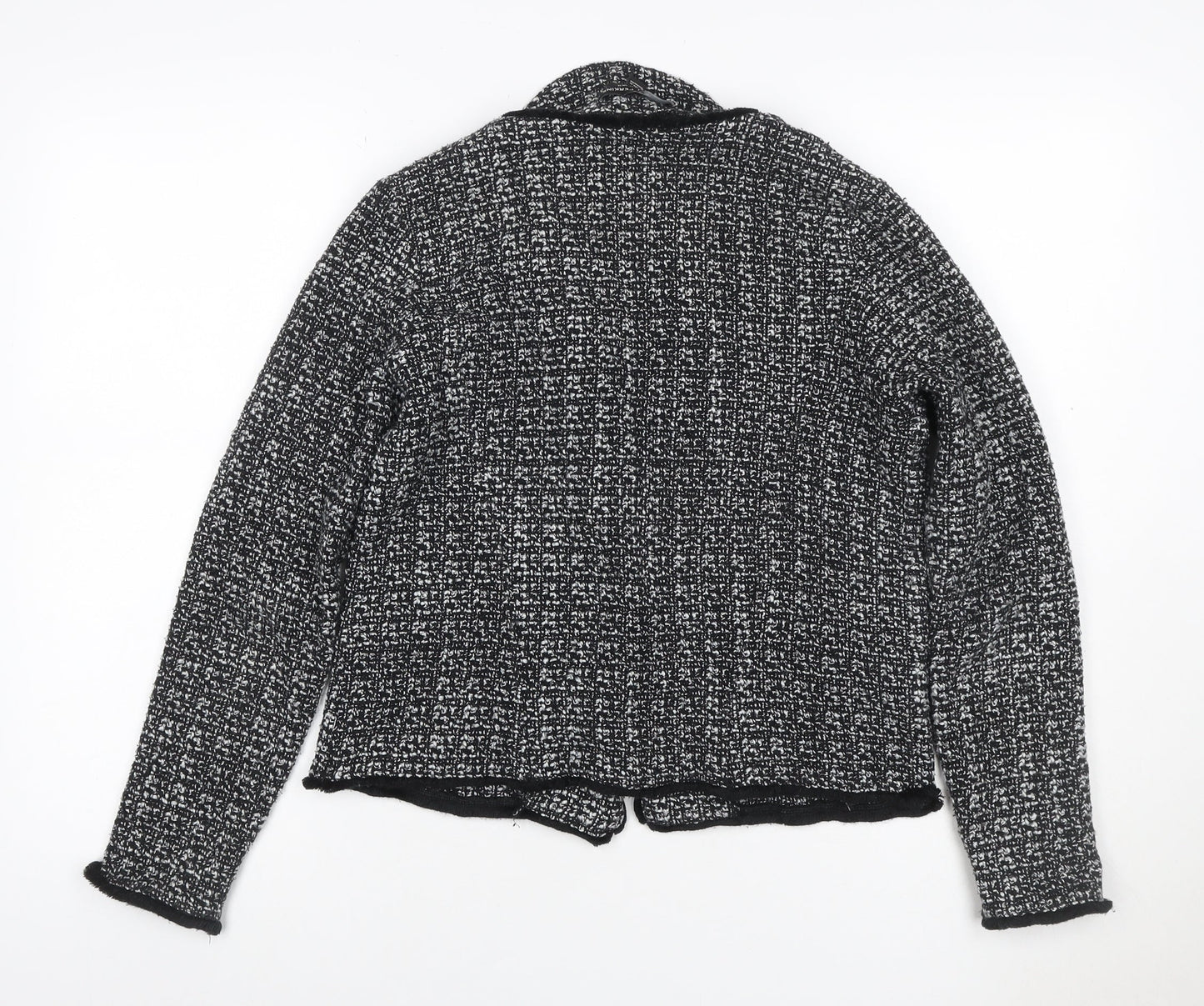 Dorothy Perkins Women Black White UK 12 Tweed Blazer Workwear