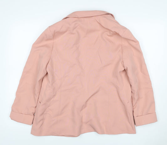 Dorothy Perkins Women’s Pink UK 12 Tailored Lined Blazer Jacket