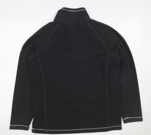 Craghoppers Men’s M Burgundy Black Fleece 1/4 Zip Outdoor Sweatshirt