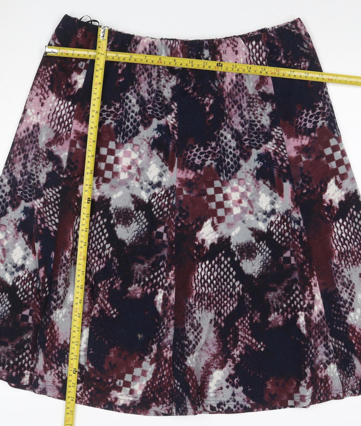 Anna Rose Women Multicoloured UK 18 A-Line Knee Length Animal Print Skirt