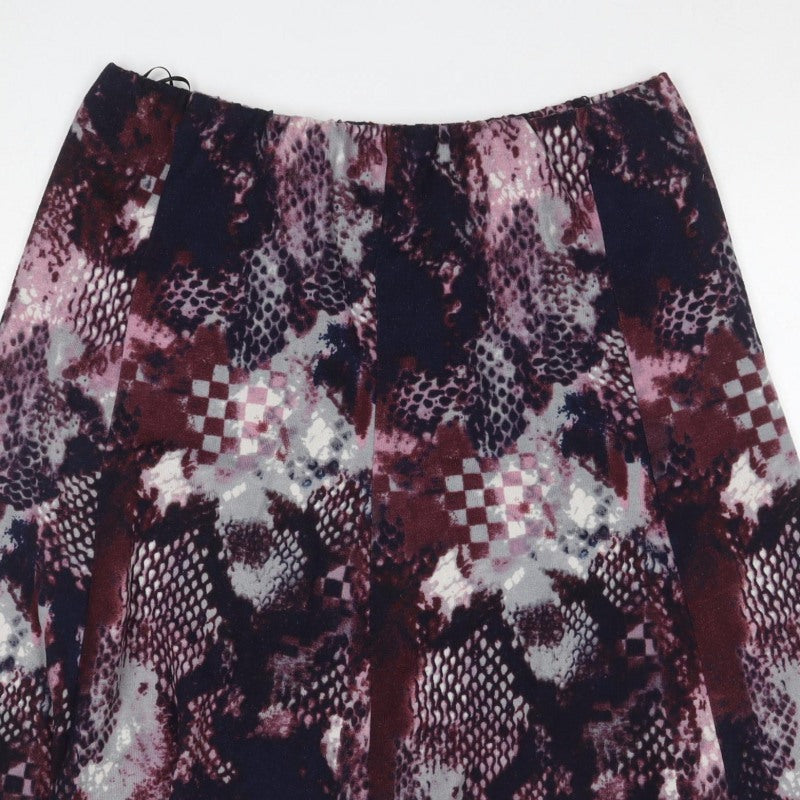 Anna Rose Women Multicoloured UK 18 A-Line Knee Length Animal Print Skirt