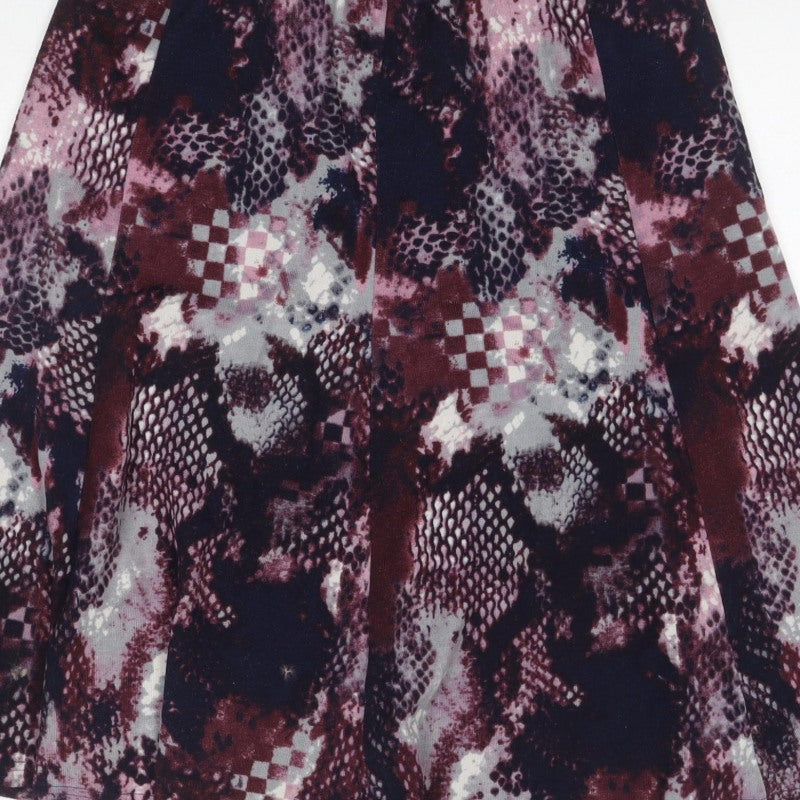 Anna Rose Women Multicoloured UK 18 A-Line Knee Length Animal Print Skirt