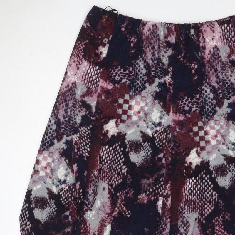Anna Rose Women Multicoloured UK 18 A-Line Knee Length Animal Print Skirt