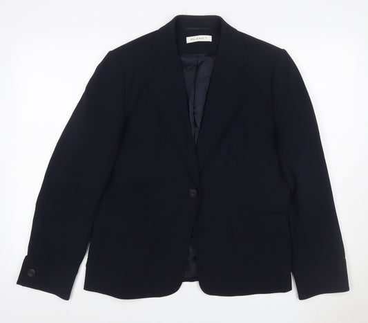 Planet Women's Black UK 16 One-Button Tailored Blazer Jacket