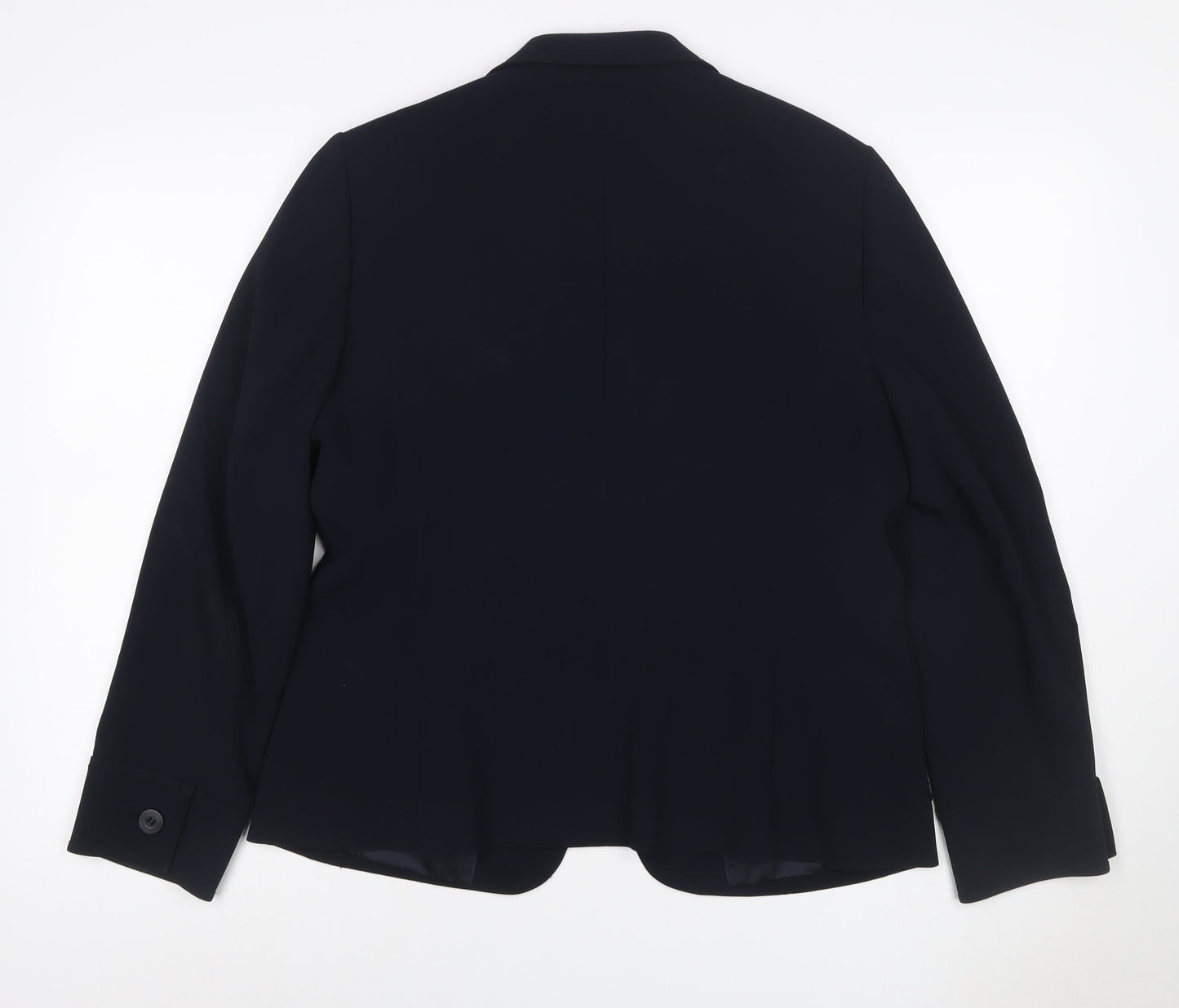 Planet Women's Black UK 16 One-Button Tailored Blazer Jacket