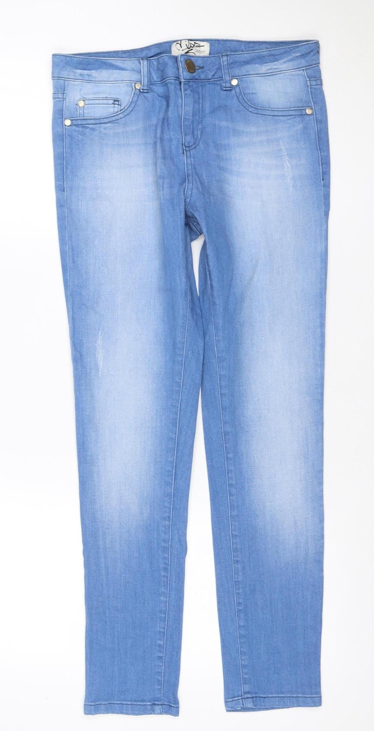 Midge Denim Women’s Blue UK 10 Skinny Stretch Jeans Light Wash