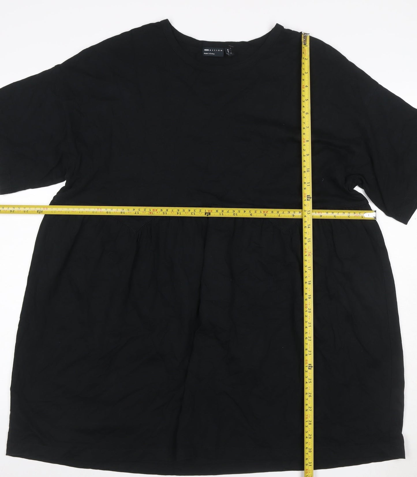 COS Women’s Black UK 14 Short Sleeve Skater Jersey Dress